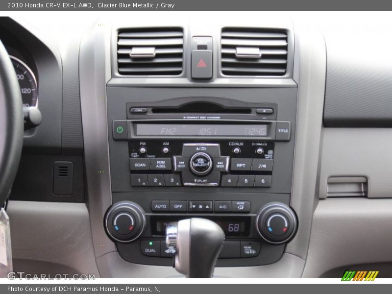 Glacier Blue Metallic / Gray 2010 Honda CR-V EX-L AWD