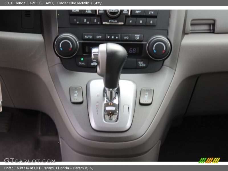 Glacier Blue Metallic / Gray 2010 Honda CR-V EX-L AWD