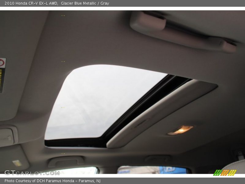 Glacier Blue Metallic / Gray 2010 Honda CR-V EX-L AWD