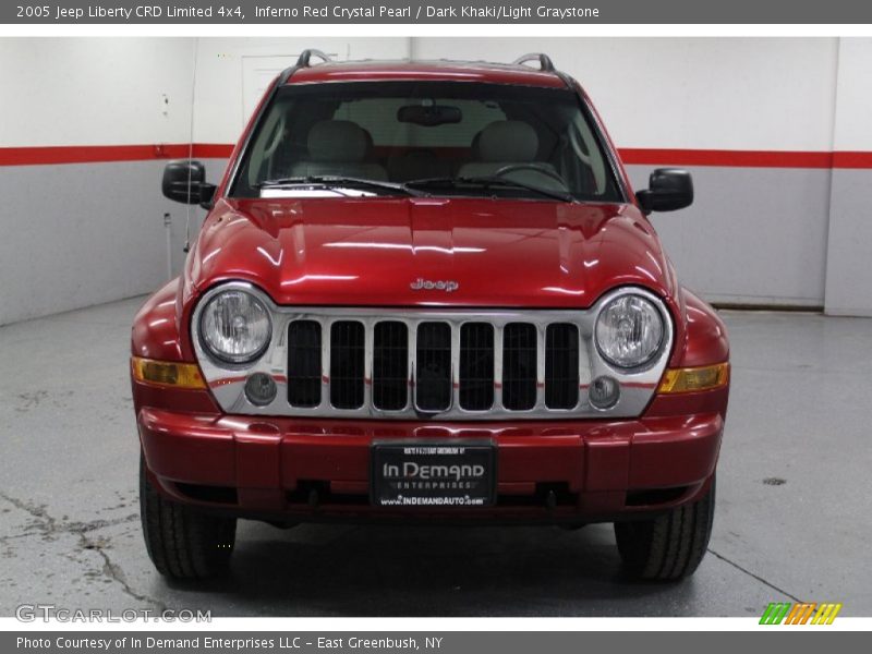 Inferno Red Crystal Pearl / Dark Khaki/Light Graystone 2005 Jeep Liberty CRD Limited 4x4