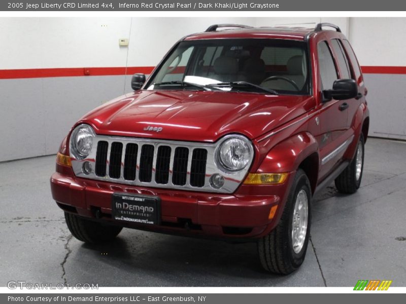 Inferno Red Crystal Pearl / Dark Khaki/Light Graystone 2005 Jeep Liberty CRD Limited 4x4