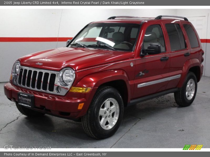Inferno Red Crystal Pearl / Dark Khaki/Light Graystone 2005 Jeep Liberty CRD Limited 4x4