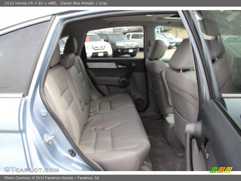 Glacier Blue Metallic / Gray 2010 Honda CR-V EX-L AWD