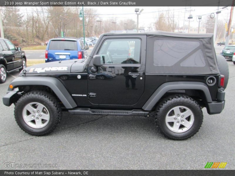 Black / Dark Slate Gray/Blue 2010 Jeep Wrangler Sport Islander Edition 4x4