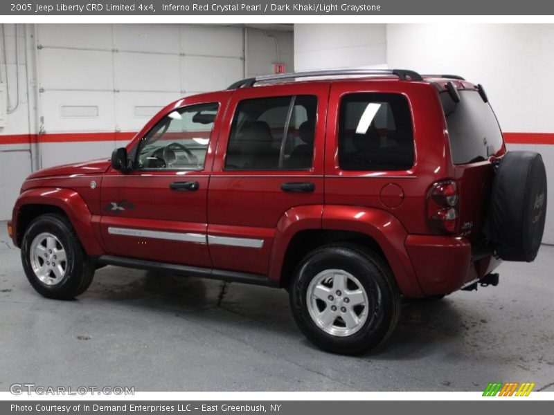 Inferno Red Crystal Pearl / Dark Khaki/Light Graystone 2005 Jeep Liberty CRD Limited 4x4