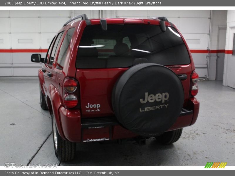 Inferno Red Crystal Pearl / Dark Khaki/Light Graystone 2005 Jeep Liberty CRD Limited 4x4