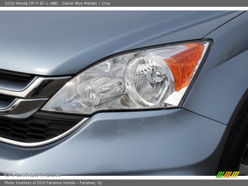 Glacier Blue Metallic / Gray 2010 Honda CR-V EX-L AWD