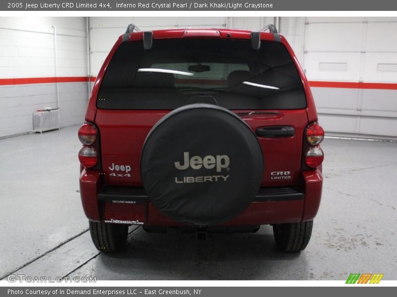 Inferno Red Crystal Pearl / Dark Khaki/Light Graystone 2005 Jeep Liberty CRD Limited 4x4