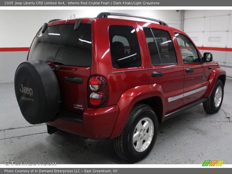 Inferno Red Crystal Pearl / Dark Khaki/Light Graystone 2005 Jeep Liberty CRD Limited 4x4