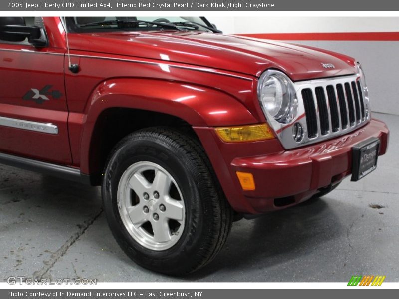 Inferno Red Crystal Pearl / Dark Khaki/Light Graystone 2005 Jeep Liberty CRD Limited 4x4