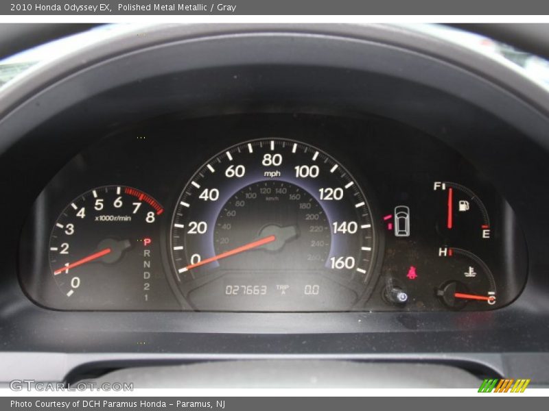 Polished Metal Metallic / Gray 2010 Honda Odyssey EX