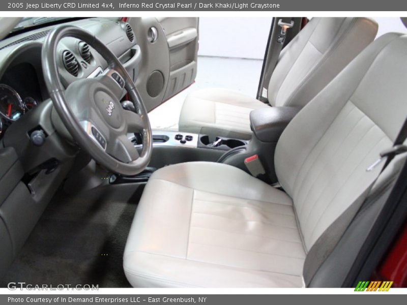 Inferno Red Crystal Pearl / Dark Khaki/Light Graystone 2005 Jeep Liberty CRD Limited 4x4