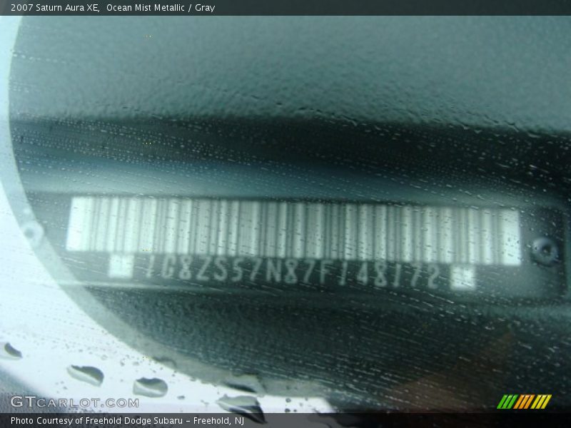 Ocean Mist Metallic / Gray 2007 Saturn Aura XE