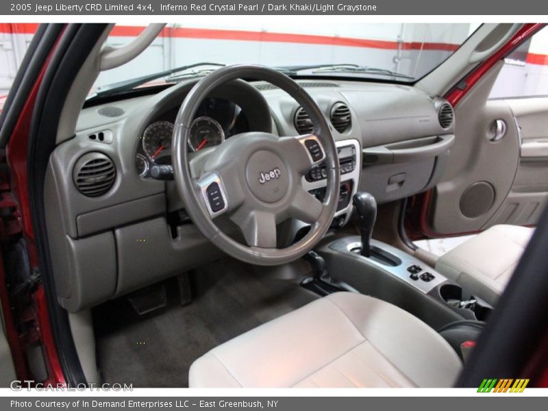  2005 Liberty CRD Limited 4x4 Dark Khaki/Light Graystone Interior