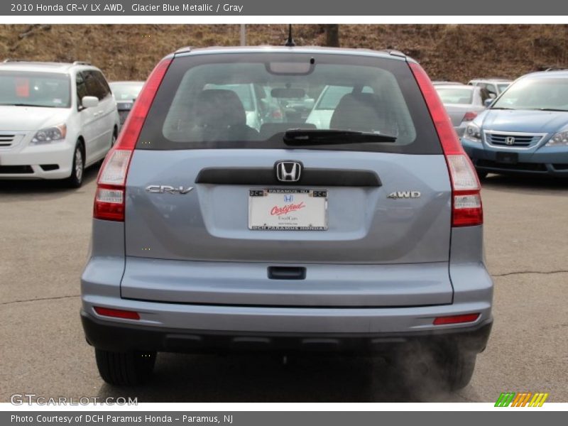 Glacier Blue Metallic / Gray 2010 Honda CR-V LX AWD
