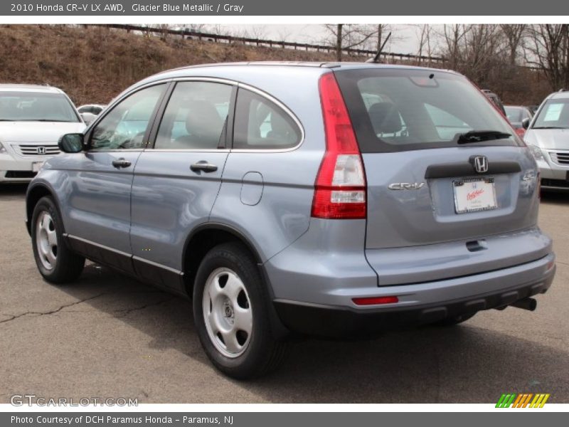 Glacier Blue Metallic / Gray 2010 Honda CR-V LX AWD