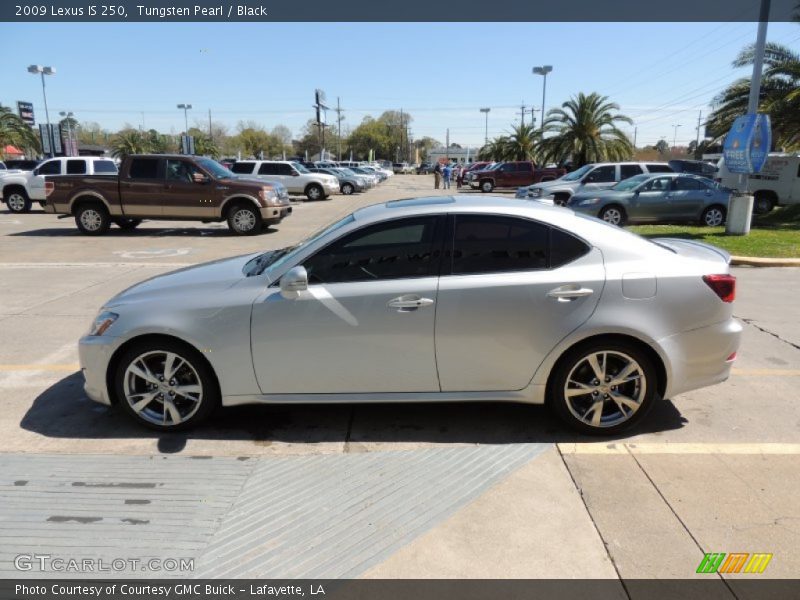 Tungsten Pearl / Black 2009 Lexus IS 250