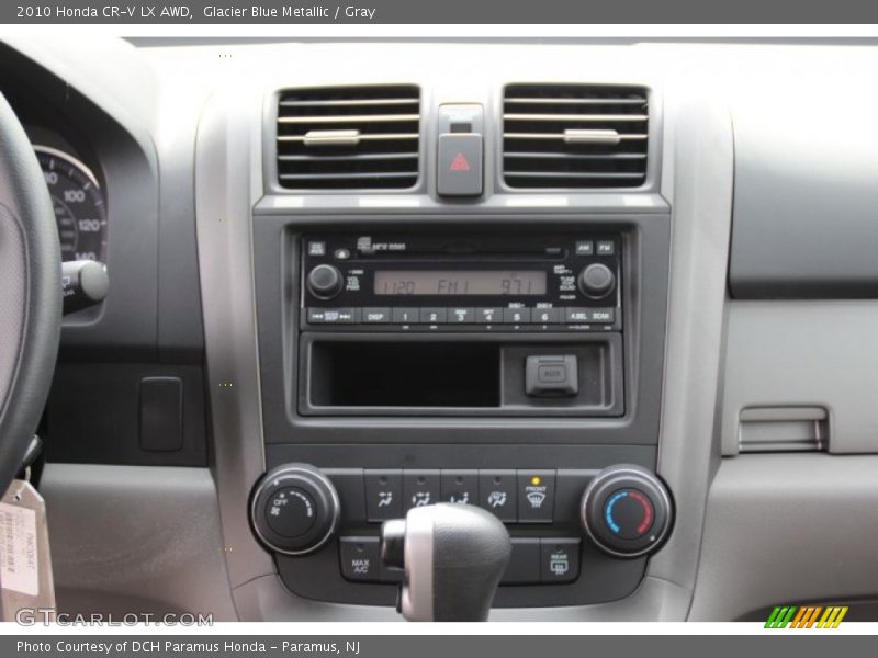 Glacier Blue Metallic / Gray 2010 Honda CR-V LX AWD