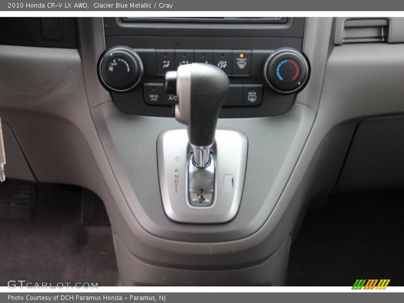 Glacier Blue Metallic / Gray 2010 Honda CR-V LX AWD