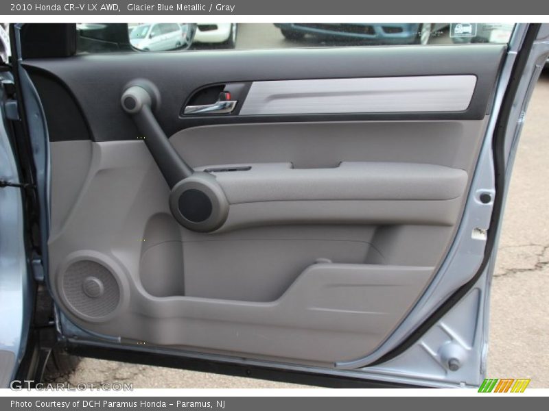 Glacier Blue Metallic / Gray 2010 Honda CR-V LX AWD