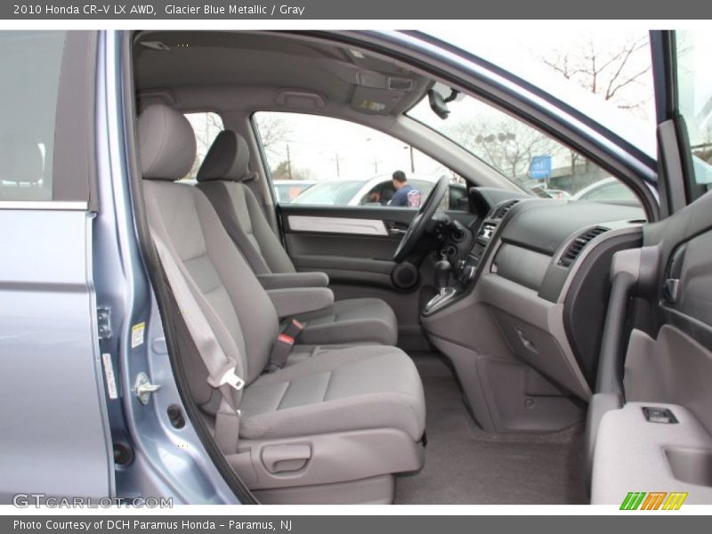 Glacier Blue Metallic / Gray 2010 Honda CR-V LX AWD