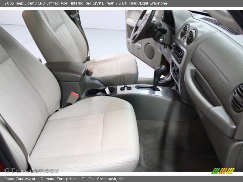 Inferno Red Crystal Pearl / Dark Khaki/Light Graystone 2005 Jeep Liberty CRD Limited 4x4