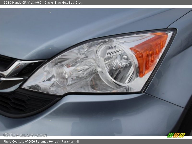 Glacier Blue Metallic / Gray 2010 Honda CR-V LX AWD