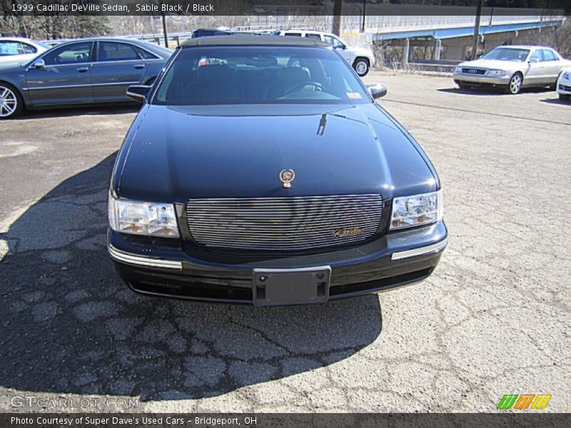 Sable Black / Black 1999 Cadillac DeVille Sedan