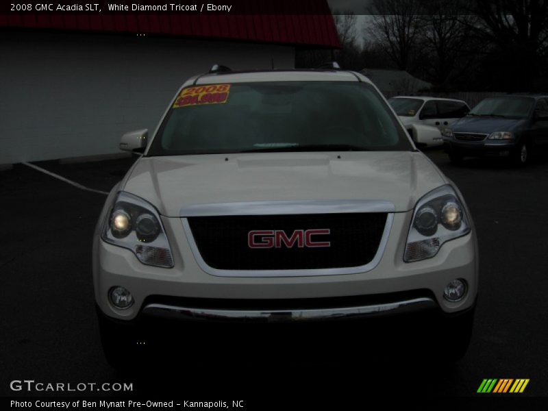 White Diamond Tricoat / Ebony 2008 GMC Acadia SLT