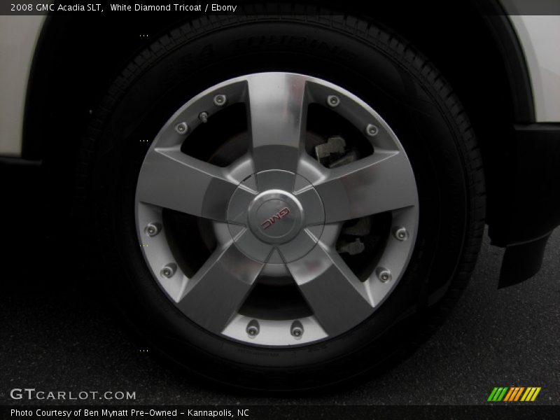 White Diamond Tricoat / Ebony 2008 GMC Acadia SLT