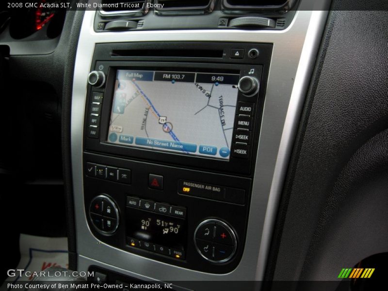 White Diamond Tricoat / Ebony 2008 GMC Acadia SLT