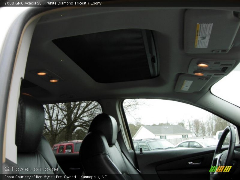 White Diamond Tricoat / Ebony 2008 GMC Acadia SLT