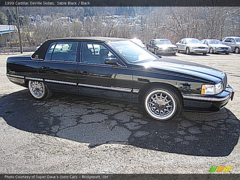 Sable Black / Black 1999 Cadillac DeVille Sedan