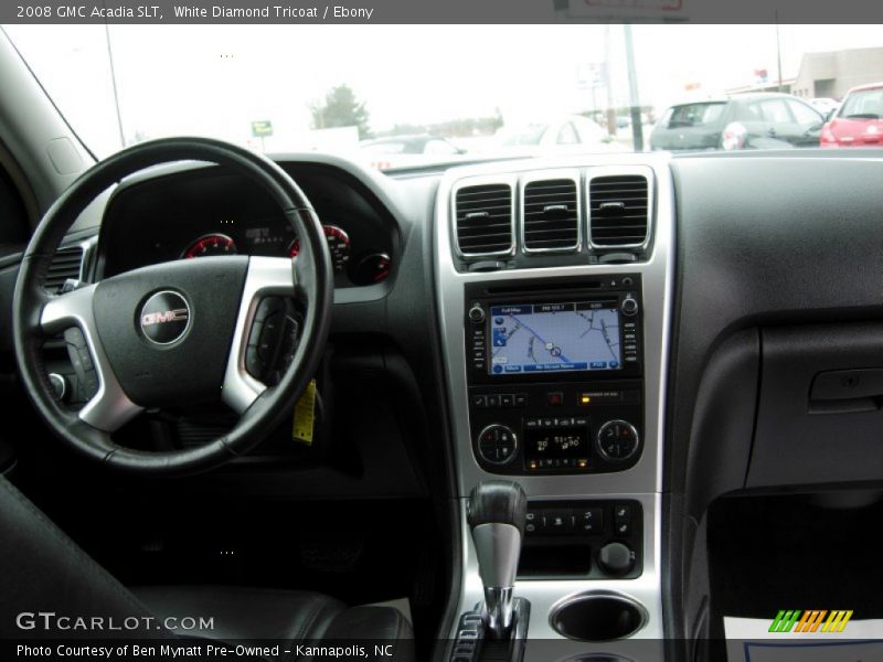 White Diamond Tricoat / Ebony 2008 GMC Acadia SLT