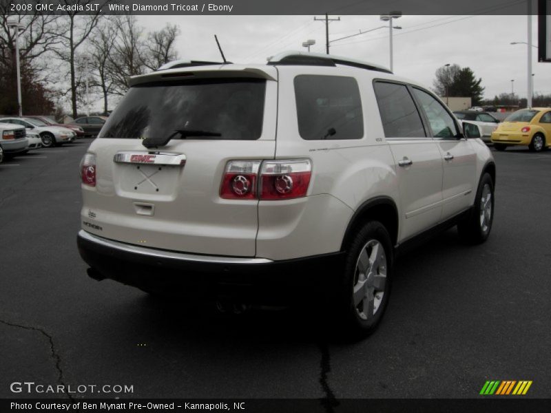 White Diamond Tricoat / Ebony 2008 GMC Acadia SLT