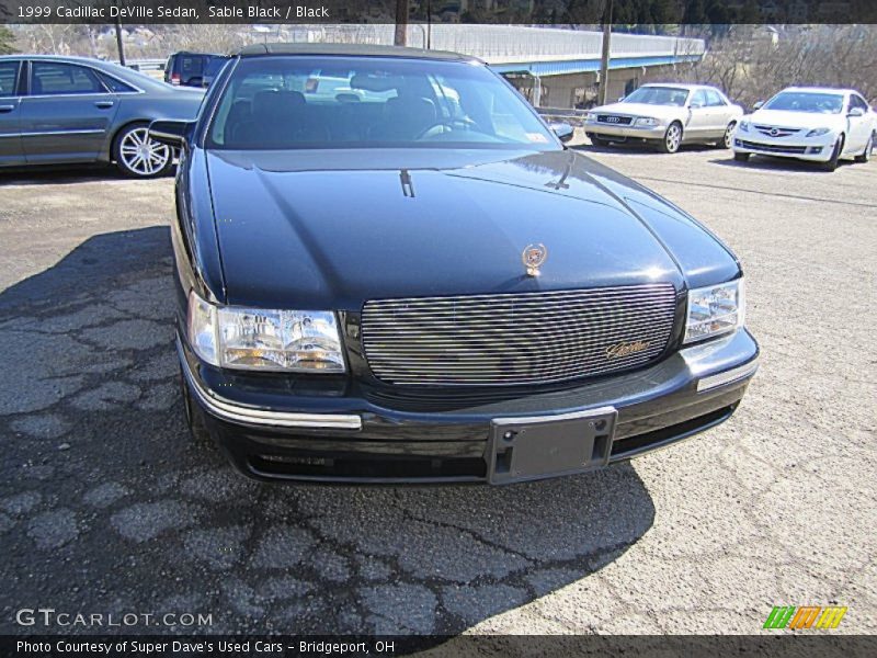 Sable Black / Black 1999 Cadillac DeVille Sedan