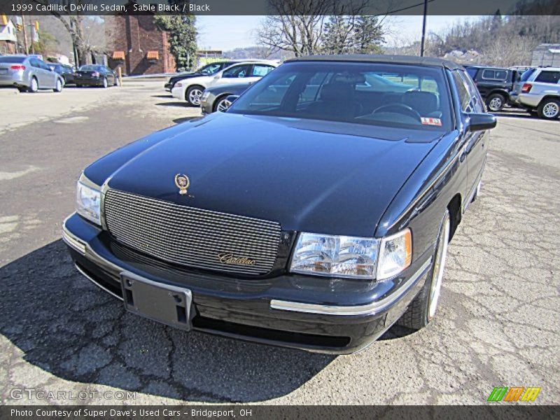 Sable Black / Black 1999 Cadillac DeVille Sedan