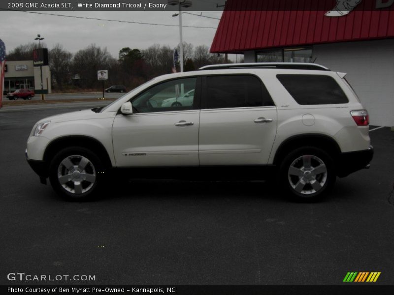 White Diamond Tricoat / Ebony 2008 GMC Acadia SLT