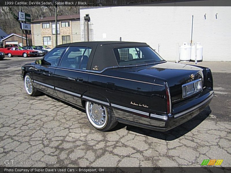 Sable Black / Black 1999 Cadillac DeVille Sedan