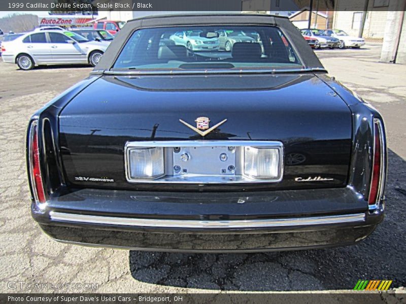 Sable Black / Black 1999 Cadillac DeVille Sedan