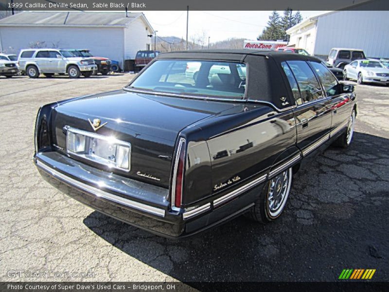 Sable Black / Black 1999 Cadillac DeVille Sedan