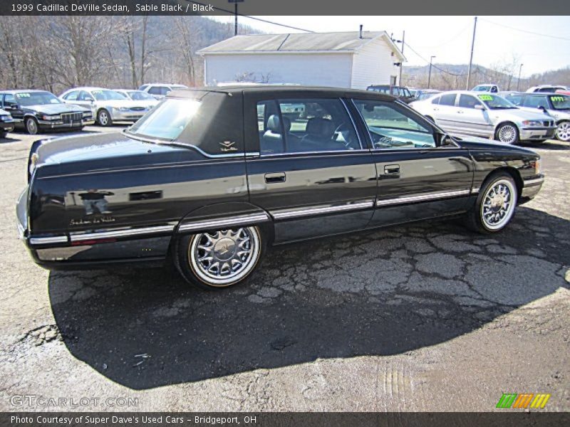 Sable Black / Black 1999 Cadillac DeVille Sedan