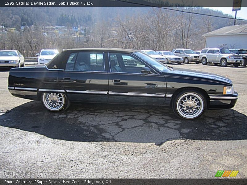 Sable Black / Black 1999 Cadillac DeVille Sedan