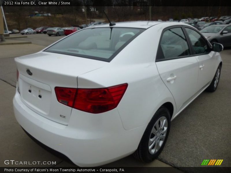 Clear White / Stone 2012 Kia Forte EX