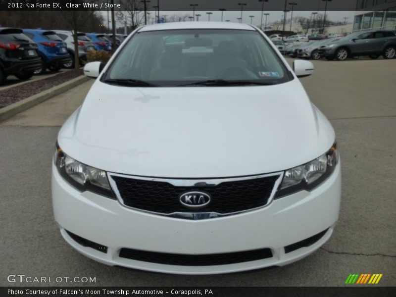 Clear White / Stone 2012 Kia Forte EX