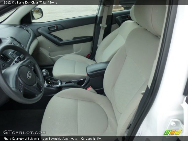 Clear White / Stone 2012 Kia Forte EX