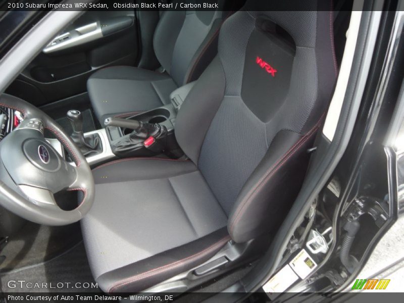 Front Seat of 2010 Impreza WRX Sedan