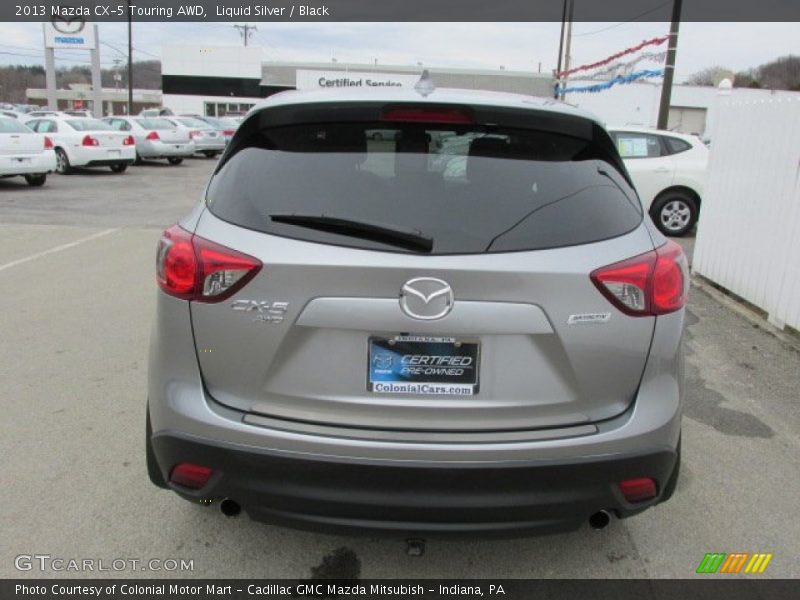 Liquid Silver / Black 2013 Mazda CX-5 Touring AWD