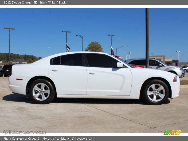 Bright White / Black 2012 Dodge Charger SE