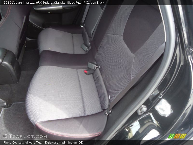 Rear Seat of 2010 Impreza WRX Sedan